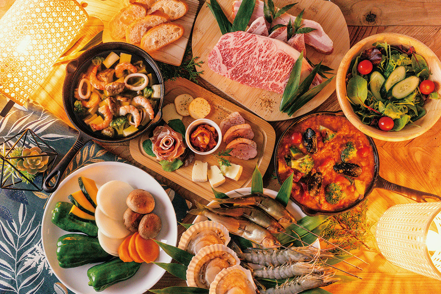 グランピングバーベキュー